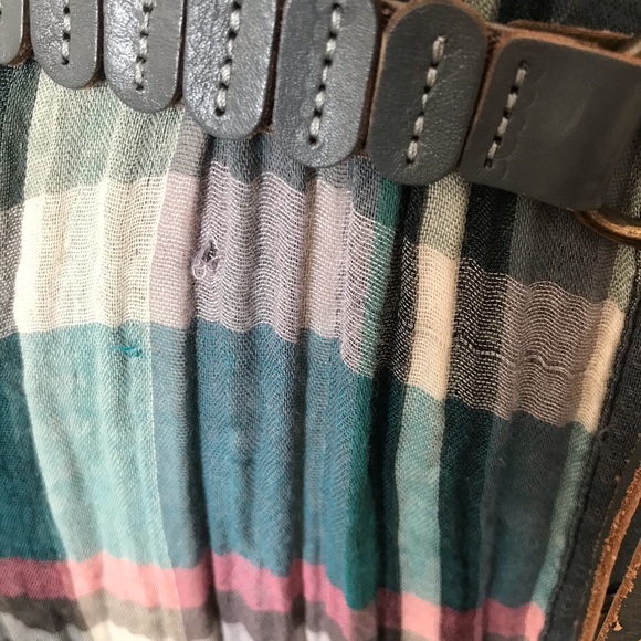 ANTHROPOLOGIE HOLDING HORSES MIXED PLAID TUNIC - Picture 7 of 9